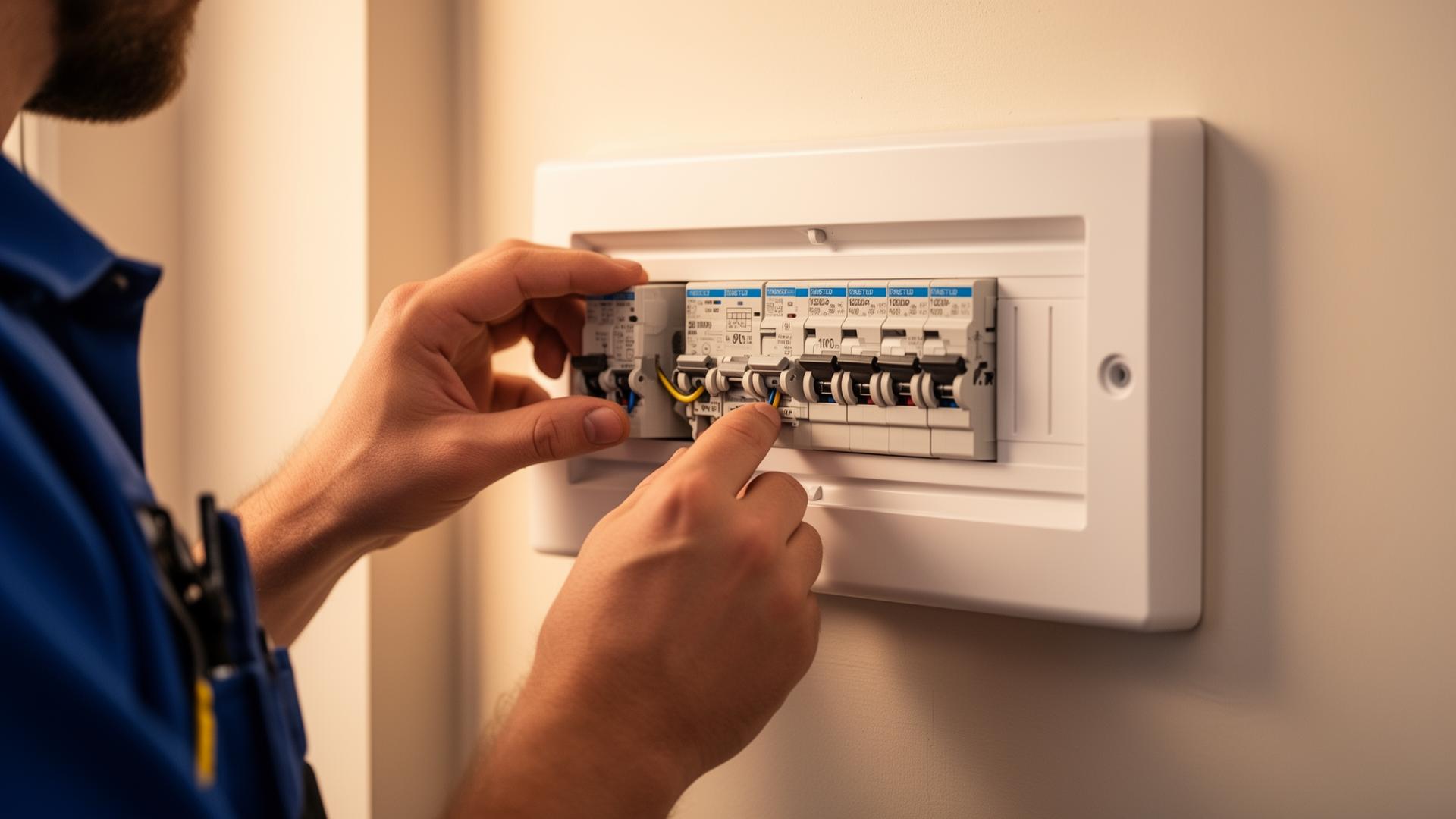 Professional electrician working in Cobham, Surrey